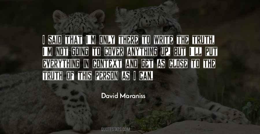 David Maraniss Quotes #914613