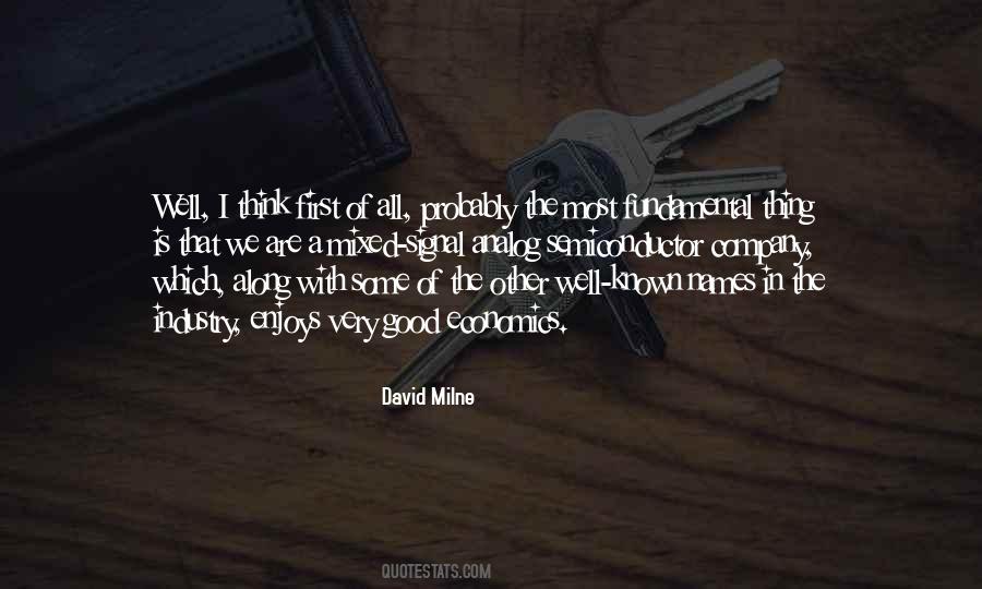 David Milne Quotes #1364648