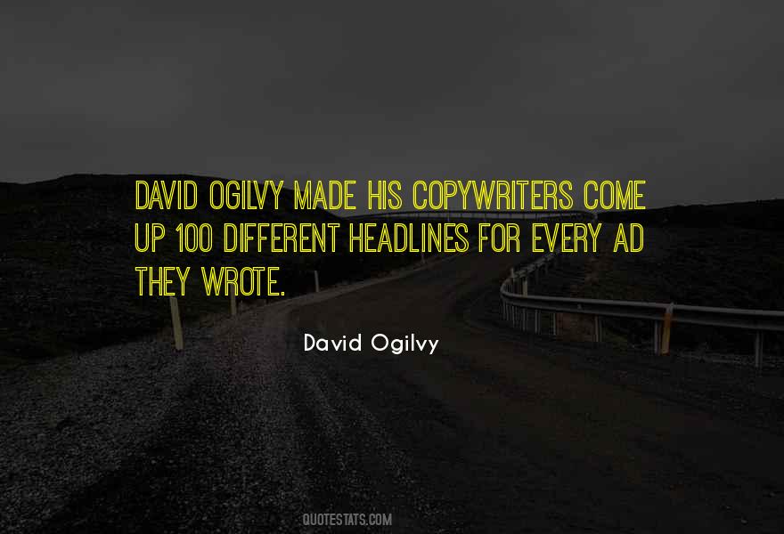David Ogilvy Quotes #1700811