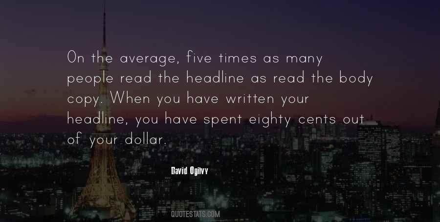 David Ogilvy Quotes #400162