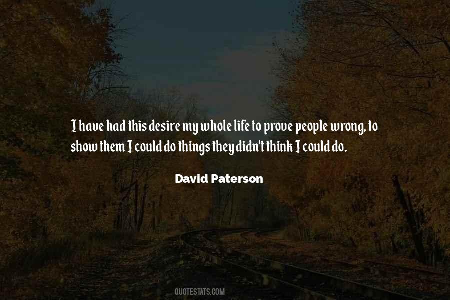 David Paterson Quotes #642960 David Paterson Quotes #642960