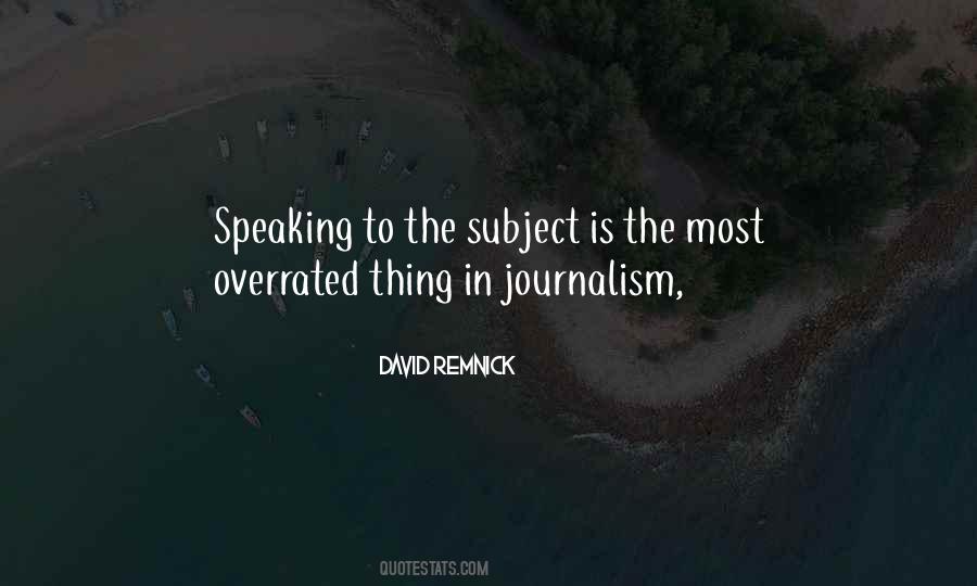 David Remnick Quotes #1241502