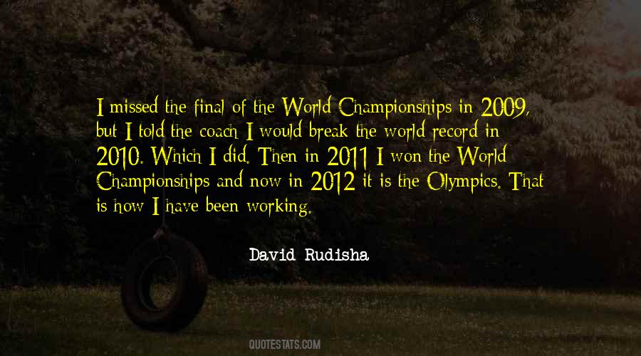 David Rudisha Quotes #1147485