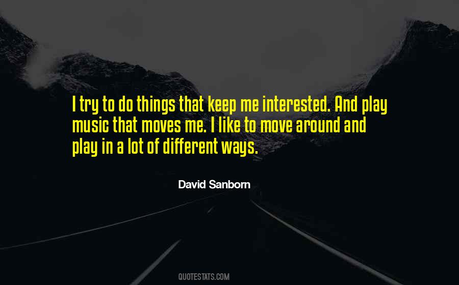 David Sanborn Quotes #189897