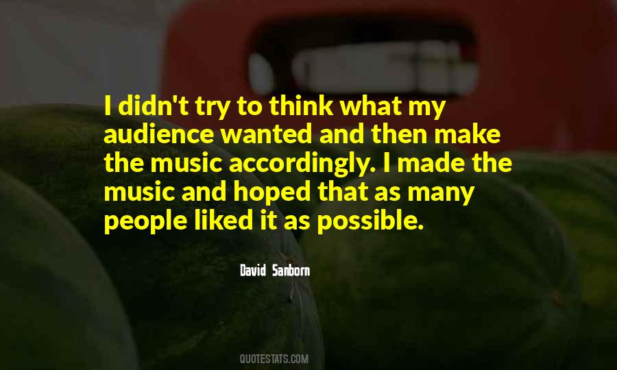 David Sanborn Quotes #481567