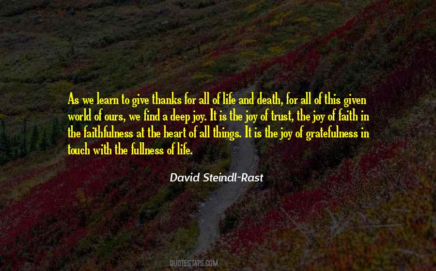 David Steindl-Rast Quotes #1679958