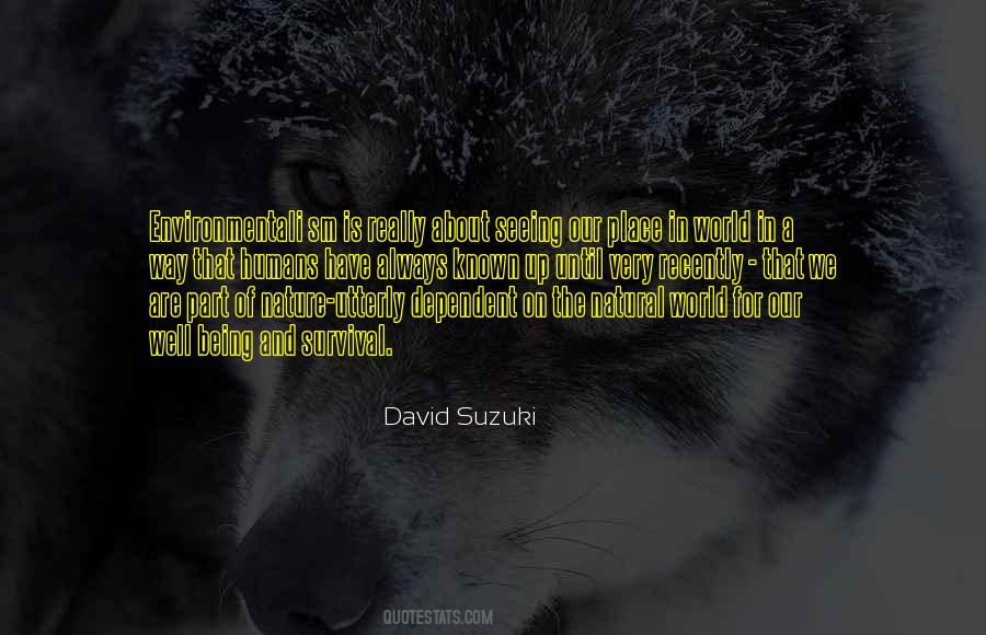 David Suzuki Quotes #1597427