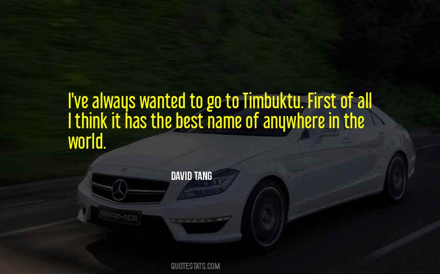 David Tang Quotes #889462