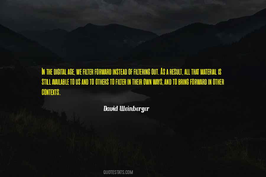 David Weinberger Quotes #1728321