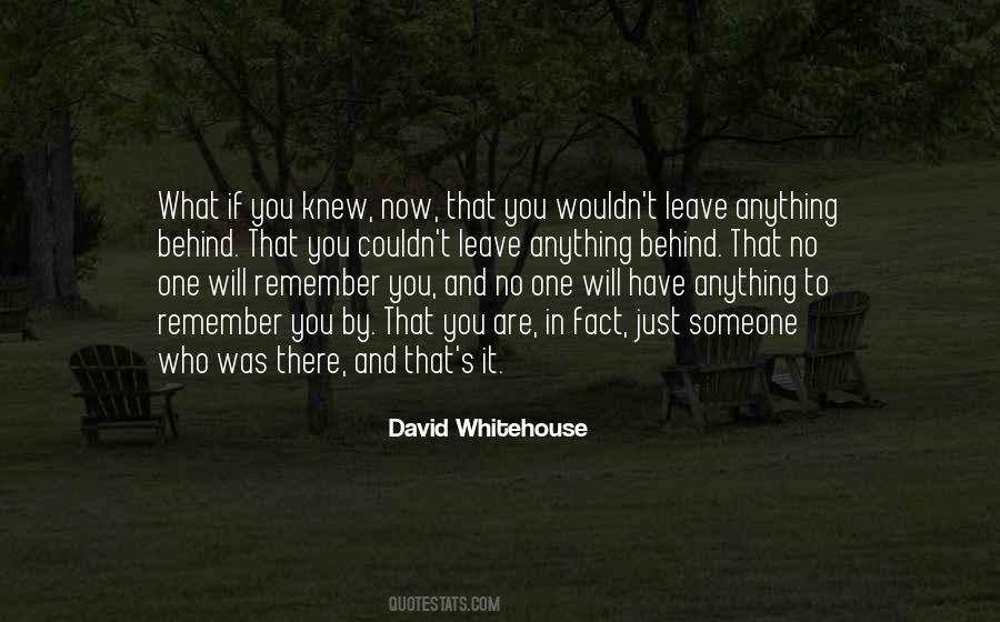 David Whitehouse Quotes #345063