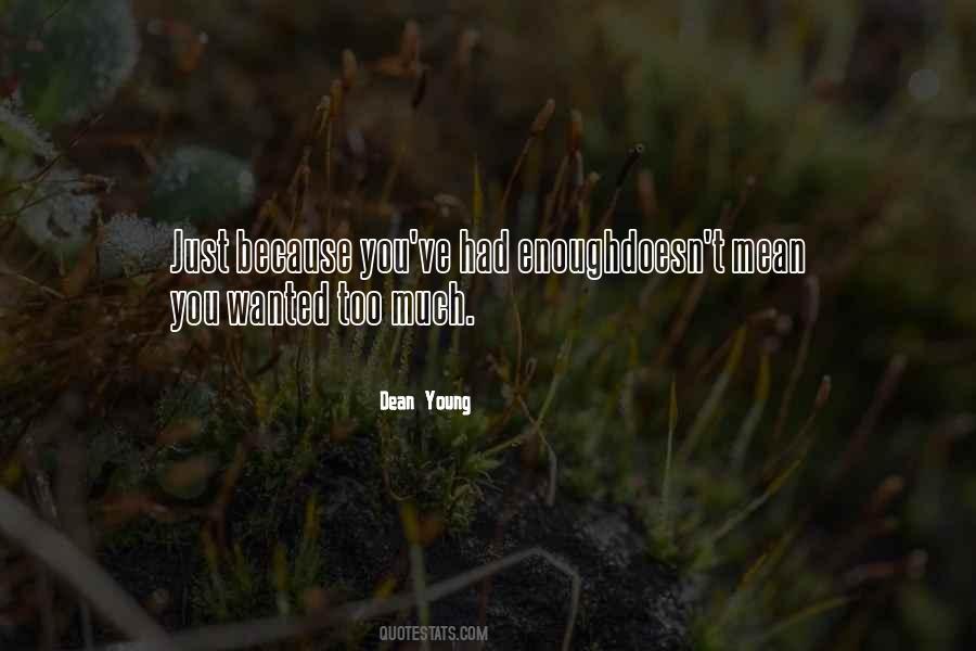 Dean Young Quotes #1082412