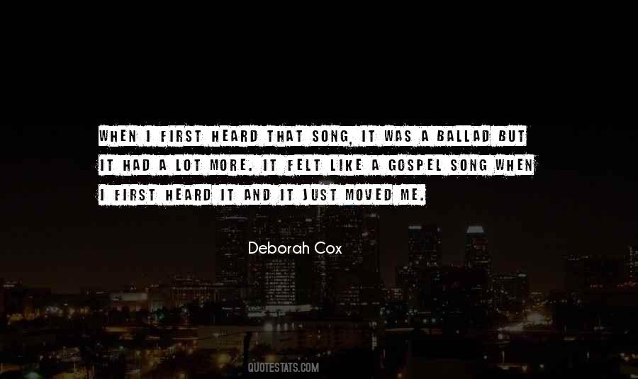 Deborah Cox Quotes #1072736