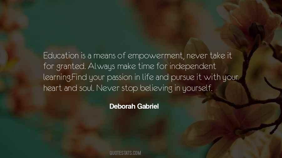 Deborah Gabriel Quotes #1659536
