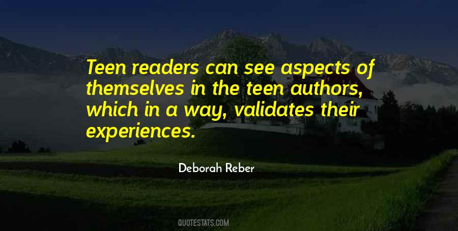 Deborah Reber Quotes #432940