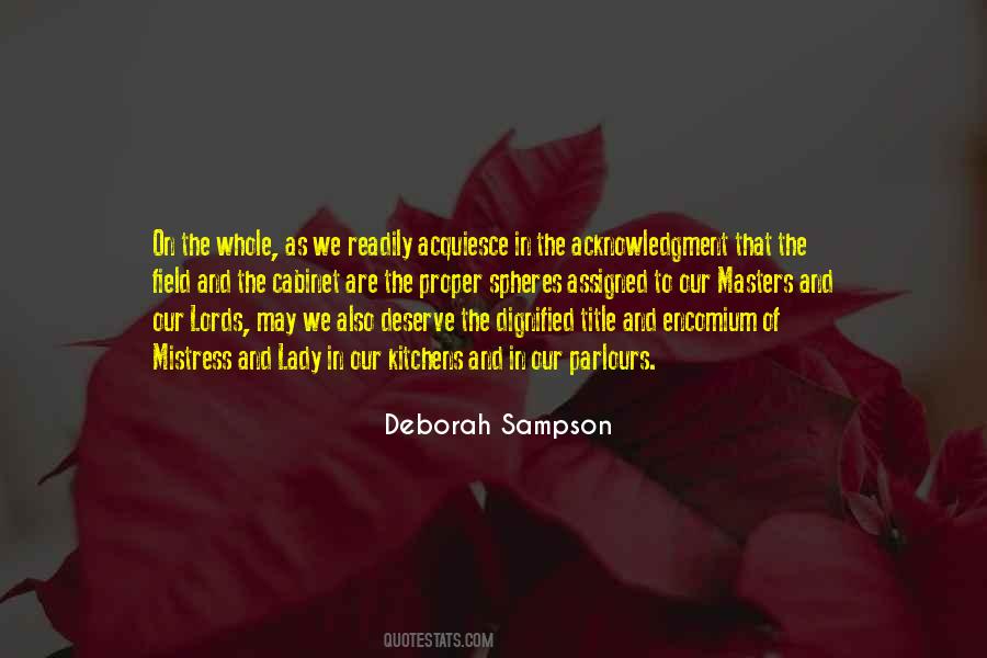 Deborah Sampson Quotes #256341