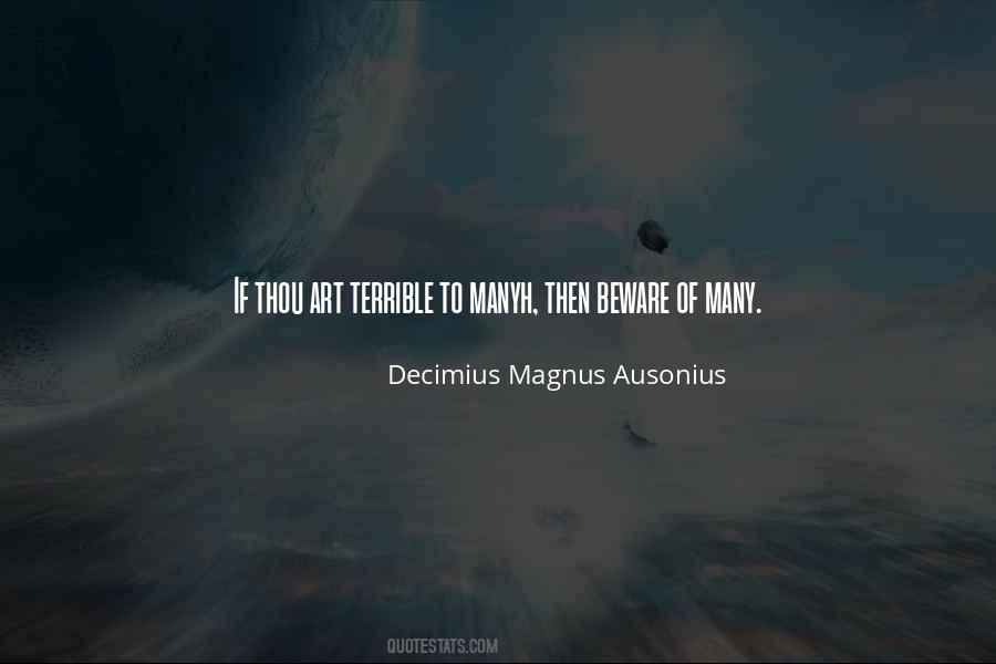 Decimius Magnus Ausonius Quotes #947614 Decimius Magnus Ausonius Quotes #947614