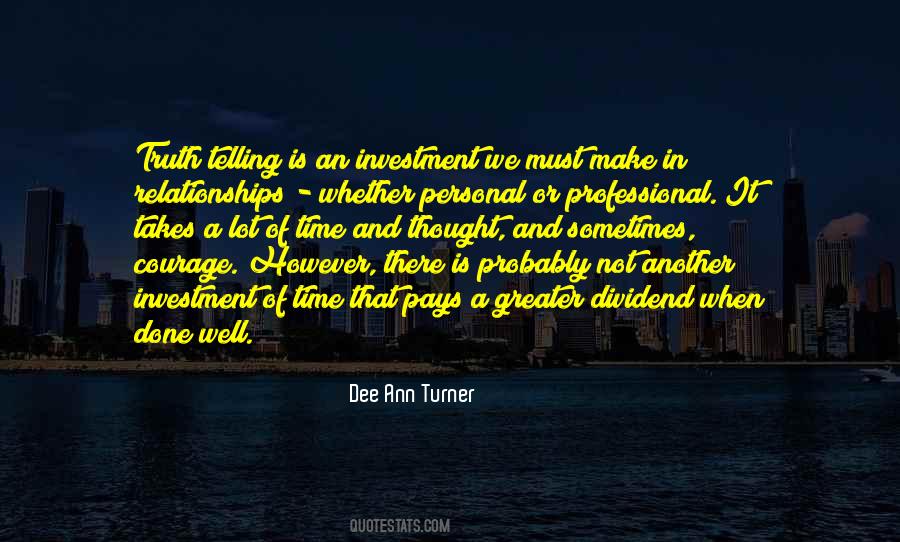 Dee Ann Turner Quotes #1675859