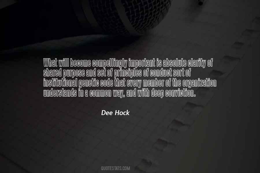 Dee Hock Quotes #1489856