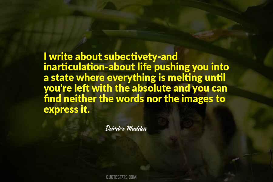 Deirdre Madden Quotes #110369