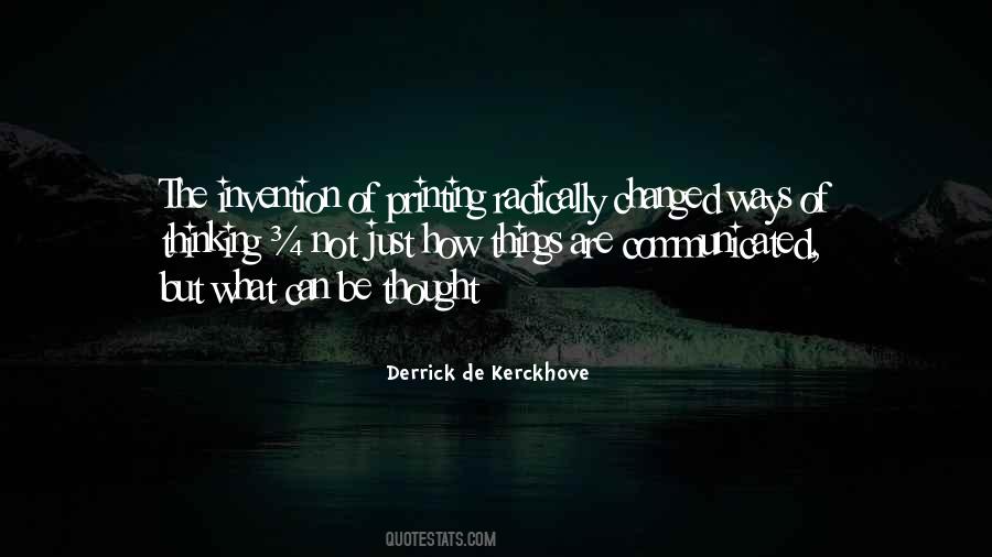 Derrick De Kerckhove Quotes #441067 Derrick De Kerckhove Quotes #441067
