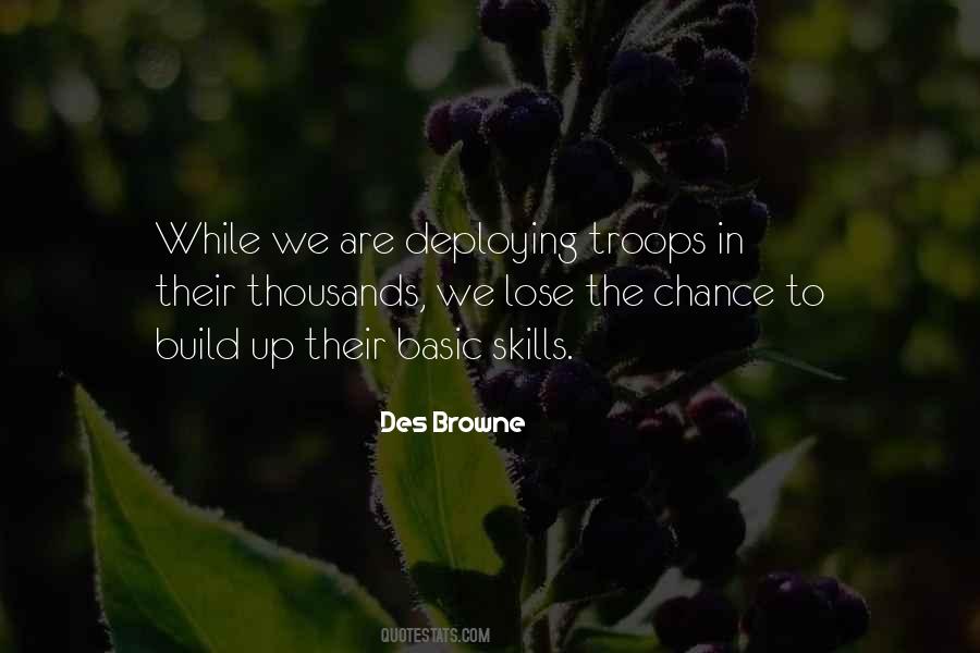 Des Browne Quotes #922090