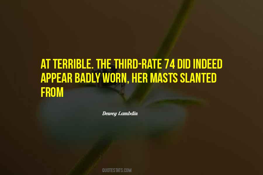 Dewey Lambdin Quotes #1164683