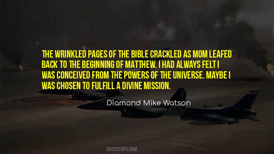 Diamond Mike Watson Quotes #1174492