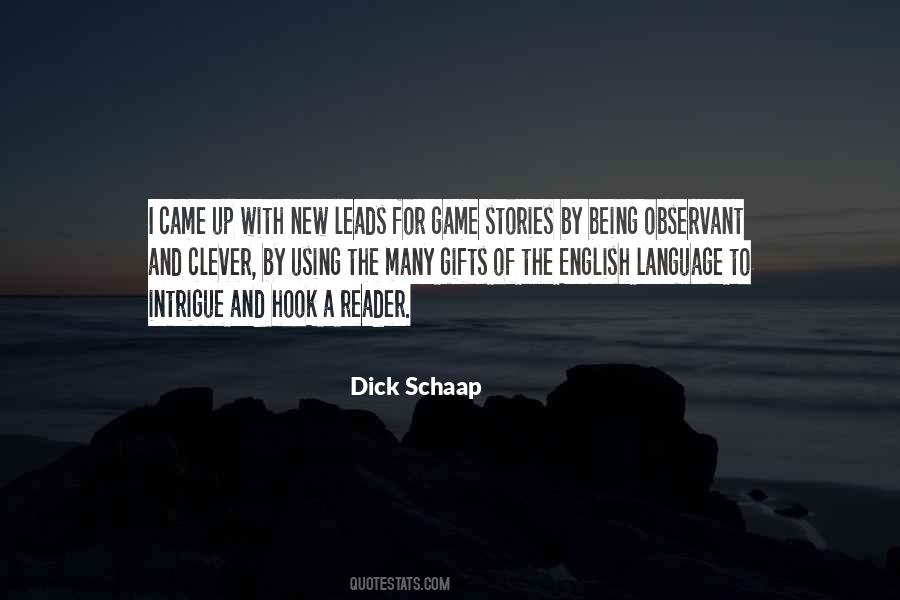 Dick Schaap Quotes #1323637
