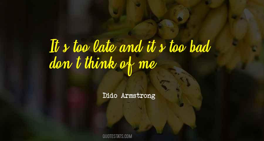 Dido Armstrong Quotes #1027813