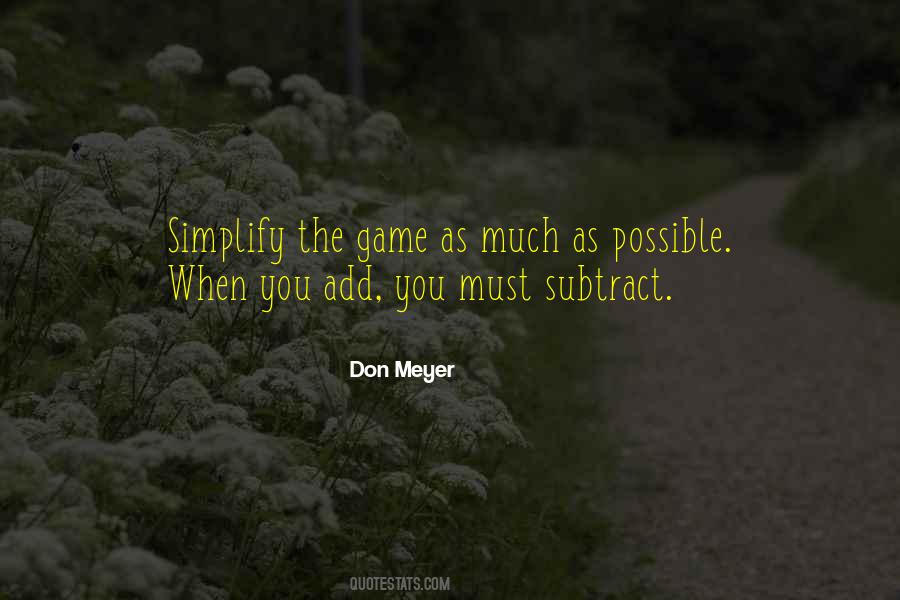 Don Meyer Quotes #953813