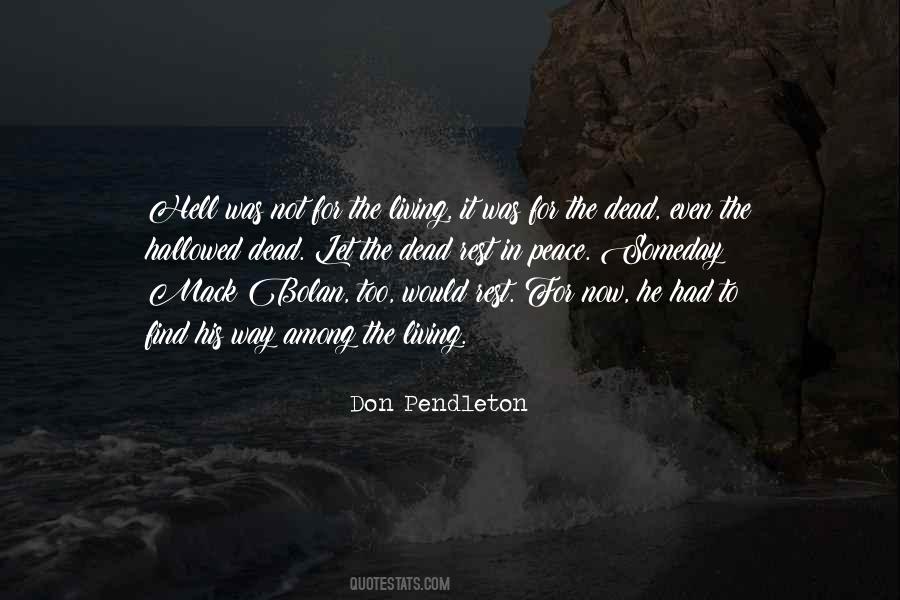 Don Pendleton Quotes #354096