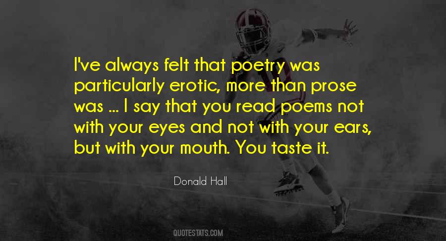 Donald Hall Quotes #1154864