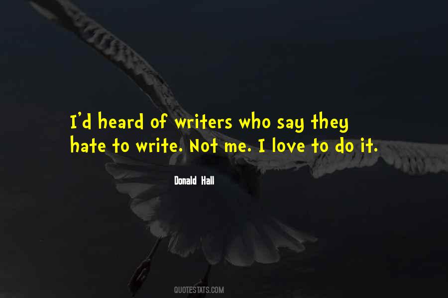 Donald Hall Quotes #1207256