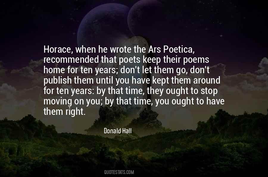 Donald Hall Quotes #1757271