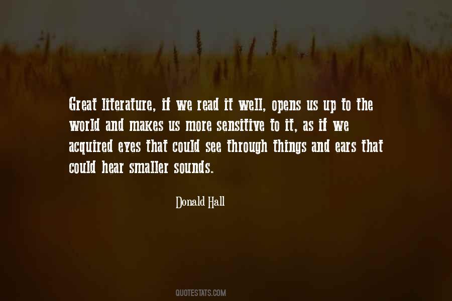 Donald Hall Quotes #1841241