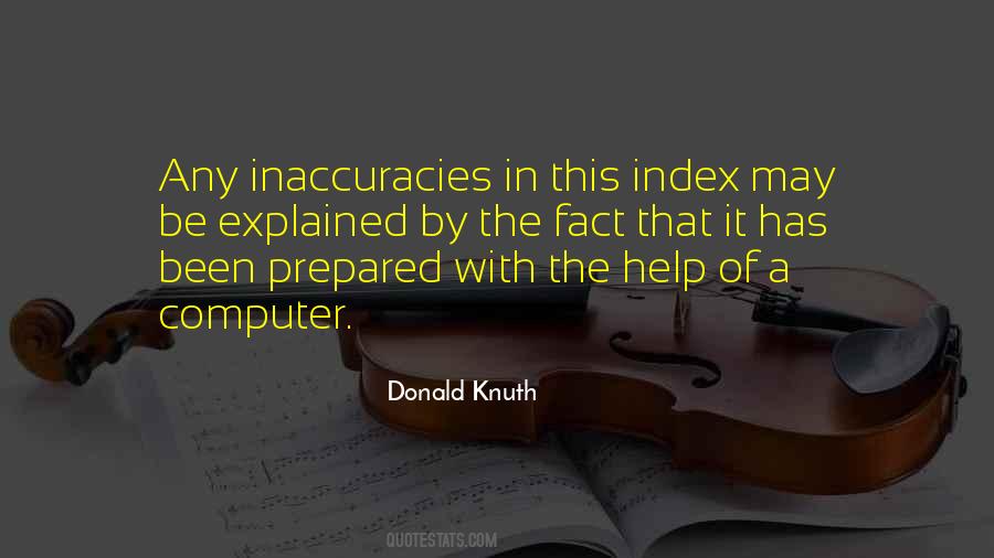 Donald Knuth Quotes #1047593