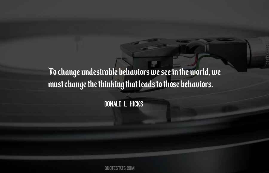 Donald L. Hicks Quotes #475259