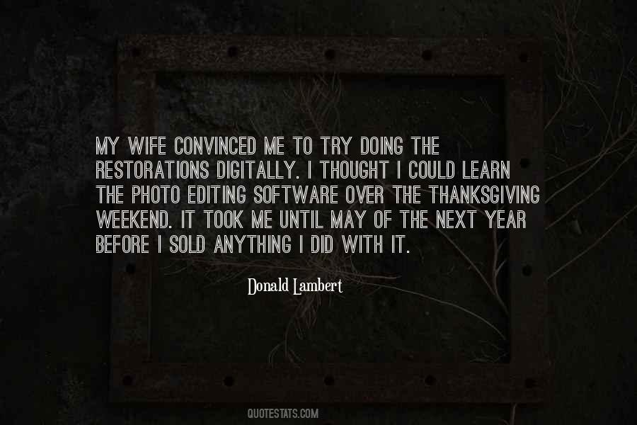 Donald Lambert Quotes #1089893