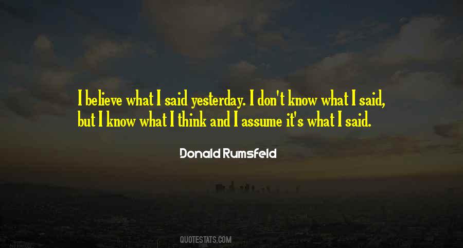 Donald Rumsfeld Quotes #1573311