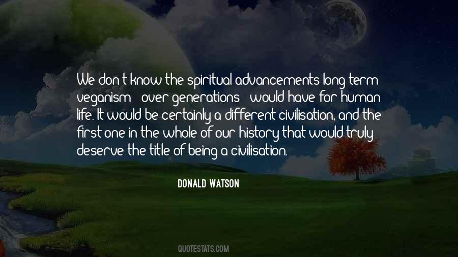 Donald Watson Quotes #325653