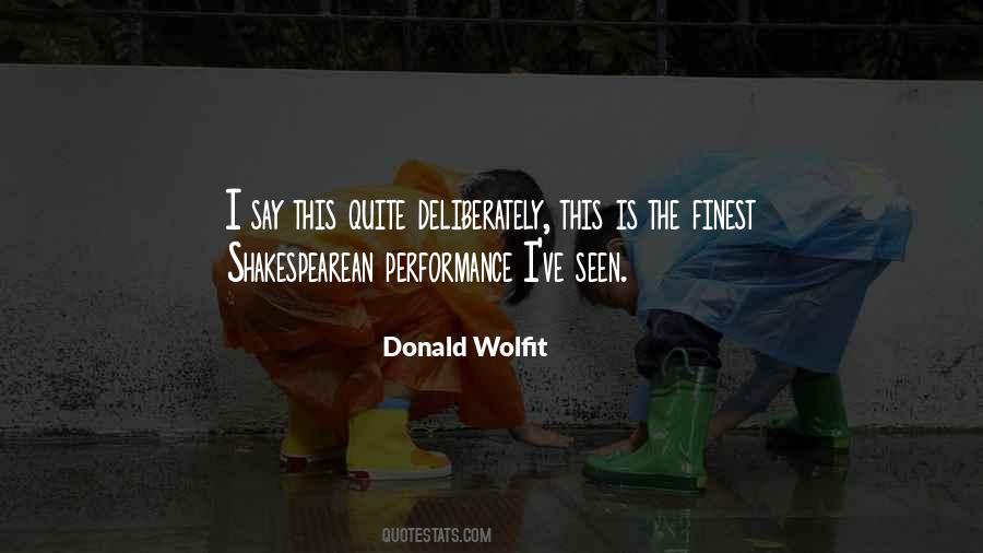 Donald Wolfit Quotes #1163598