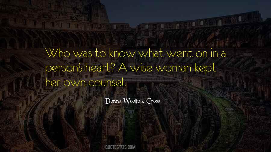 Donna Woolfolk Cross Quotes #1036279