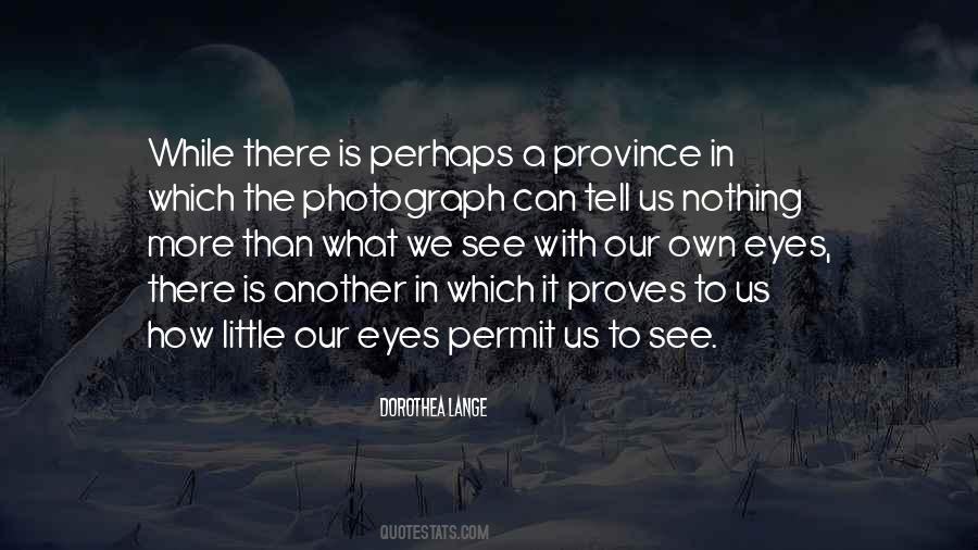 Dorothea Lange Quotes #688816