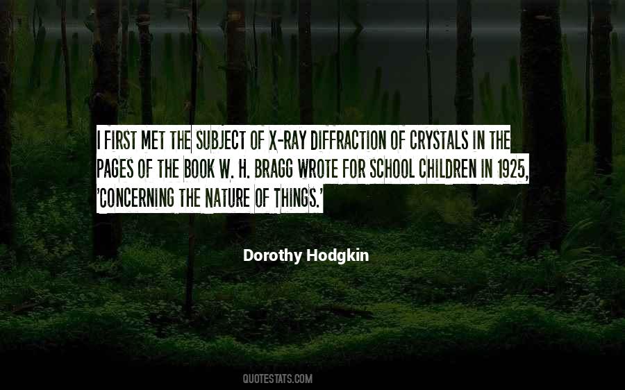 Dorothy Hodgkin Quotes #229953