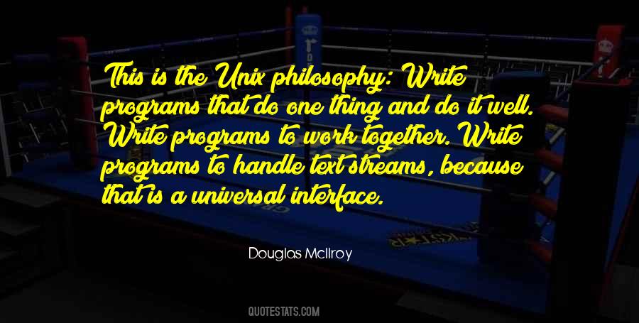 Douglas McIlroy Quotes #1336590