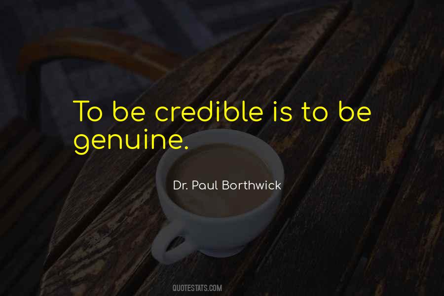 Dr. Paul Borthwick Quotes #1753992