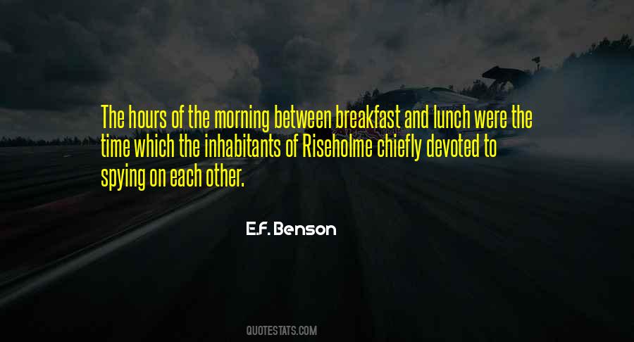 E.F. Benson Quotes #1539190