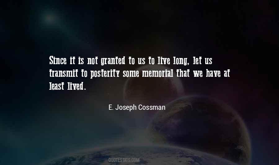 E. Joseph Cossman Quotes #537815