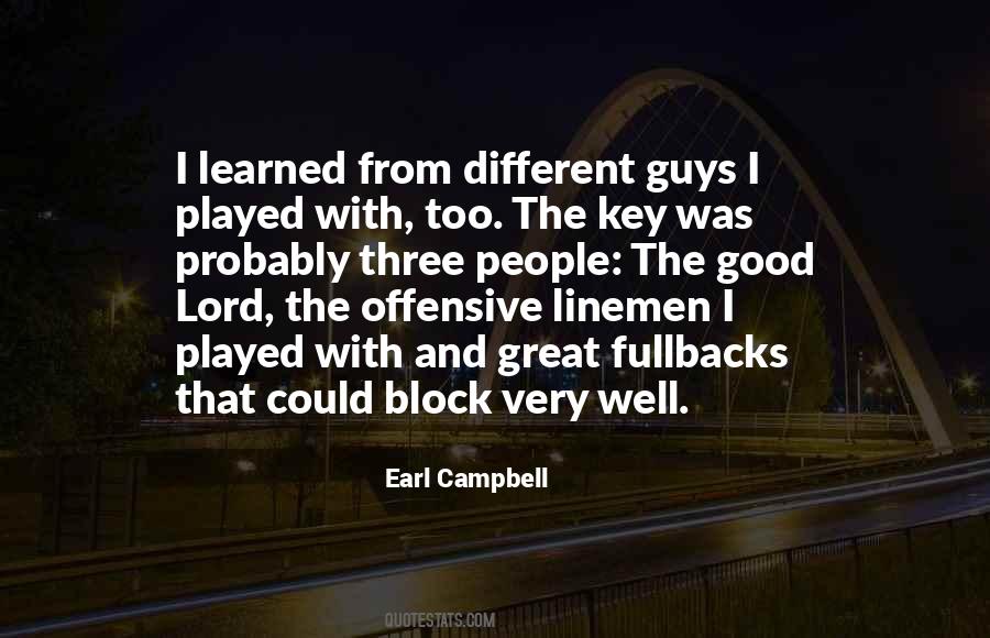 Earl Campbell Quotes #348232
