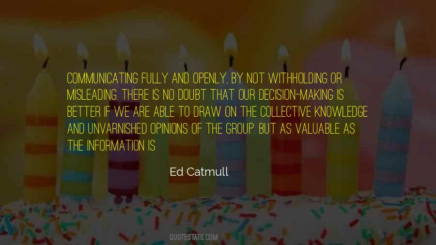 Ed Catmull Quotes #607011